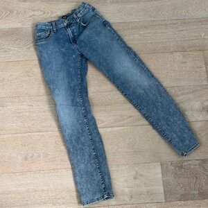 Gap denim boys jeans size 16 stretch straight acid washed